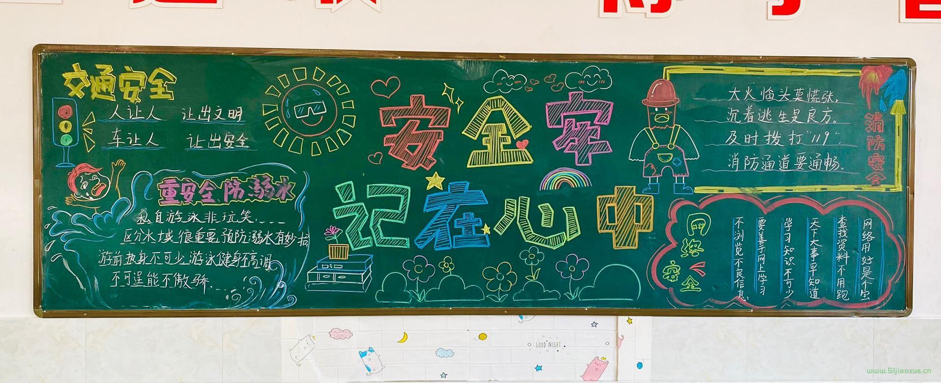 安全記心中 安全伴我行 黑板報(bào)大全素材  第11張