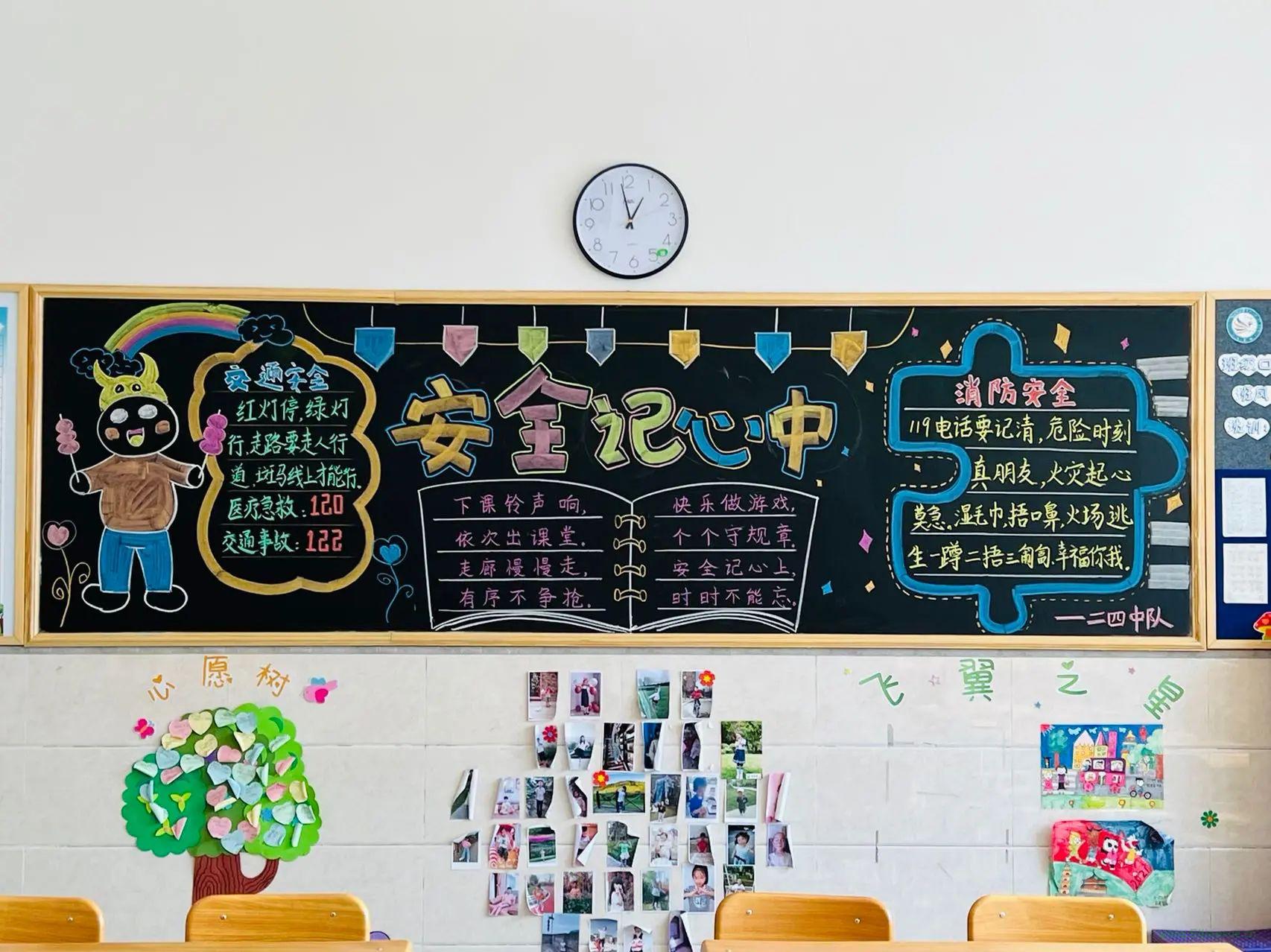 安全記心中 安全伴我行 黑板報(bào)大全素材  第14張