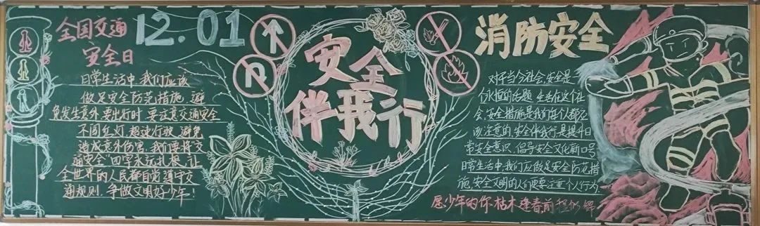 安全記心中 安全伴我行 黑板報(bào)大全素材  第17張