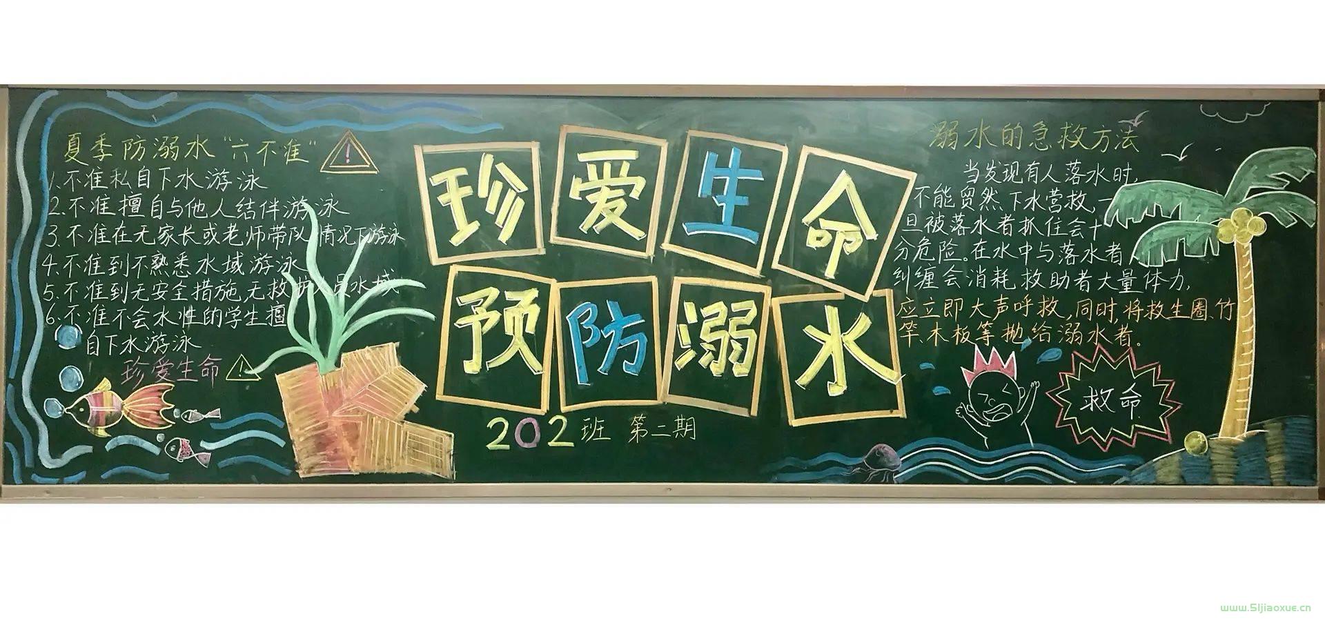 防溺水安全教育黑板報 精選版 圖片免費下載  第6張