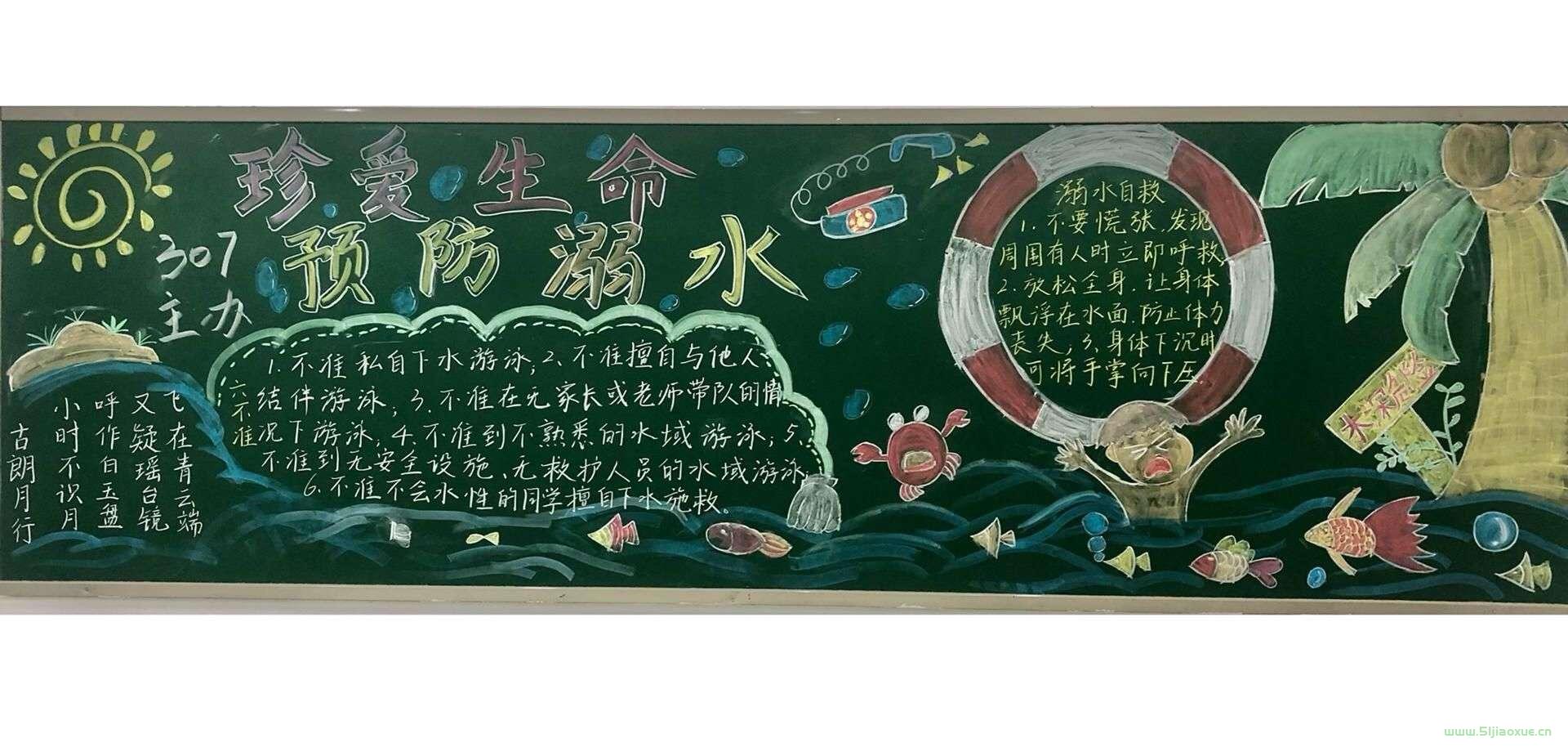 防溺水安全教育黑板報 精選版 圖片免費下載  第15張