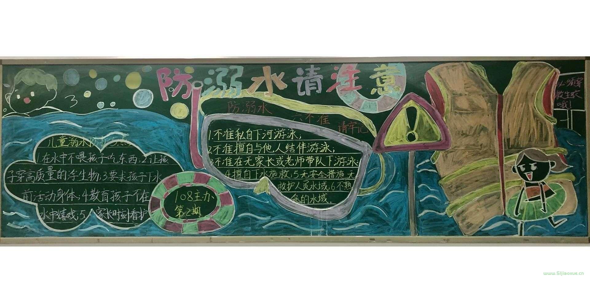 防溺水安全教育黑板報 精選版 圖片免費下載  第17張