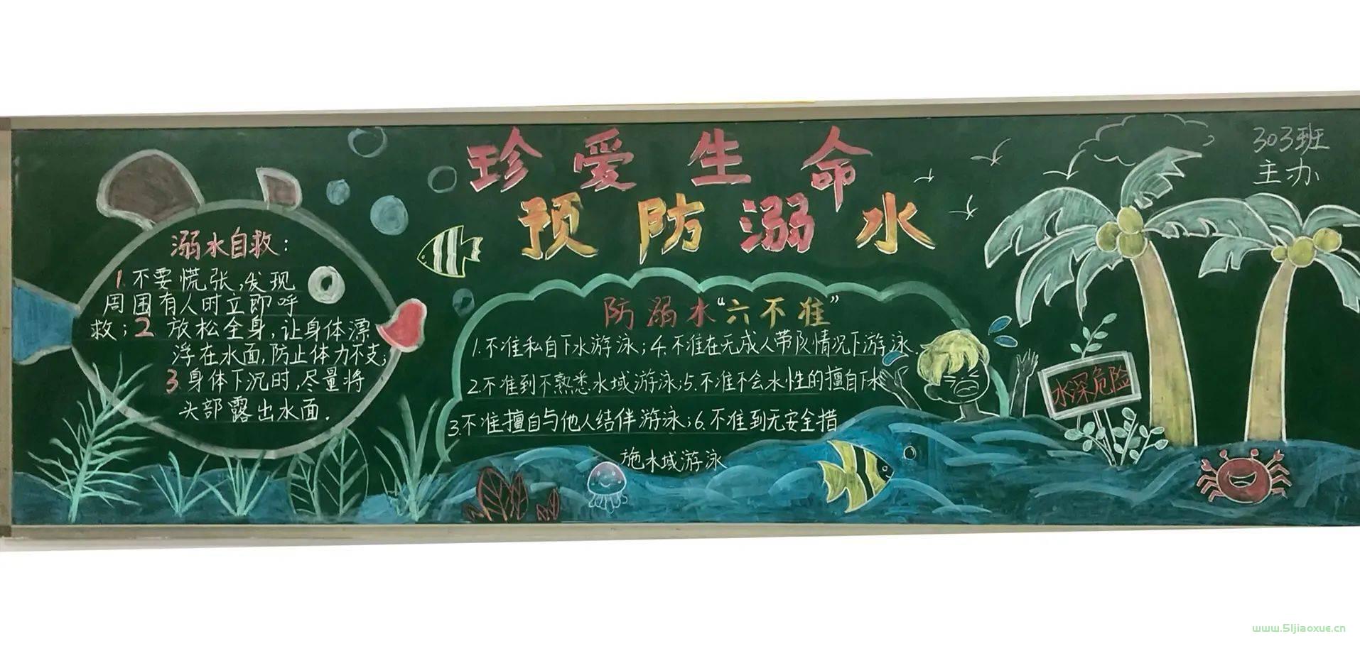 防溺水安全教育黑板報 精選版 圖片免費下載  第20張