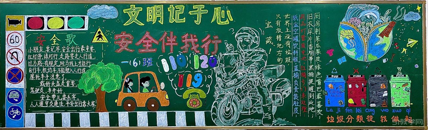 交通安全記心中交通安全伴我行黑板報大全  第3張