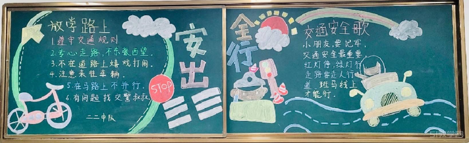 交通安全黑板報交通安全伴我行黑板報大全模板  第32張