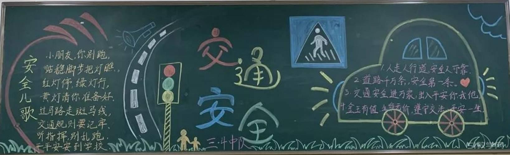 交通安全黑板報交通安全伴我行黑板報大全模板  第24張