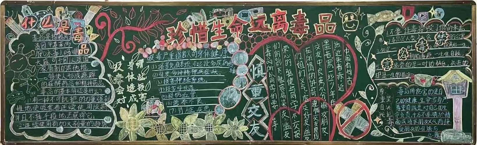 禁毒黑板報(bào) 拒絕遠(yuǎn)離毒品黑板報(bào)1  第9張