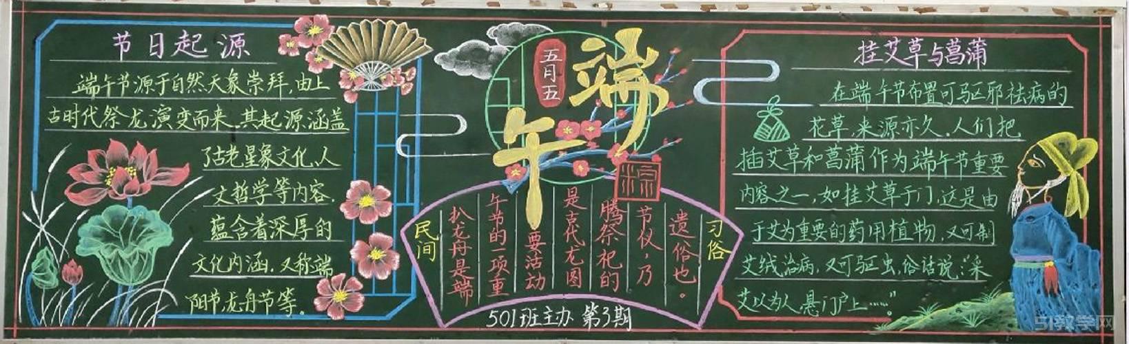 端午節(jié)黑板報 端午安康黑板報1  第1張