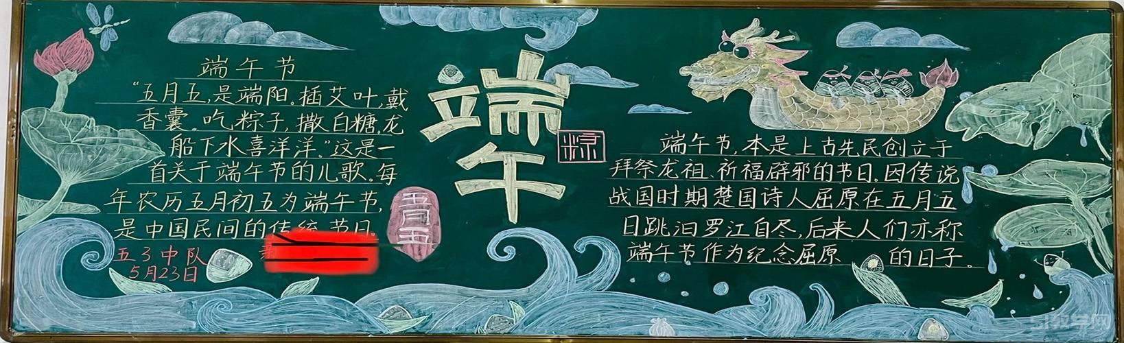 端午節(jié)黑板報 端午安康黑板報1  第9張