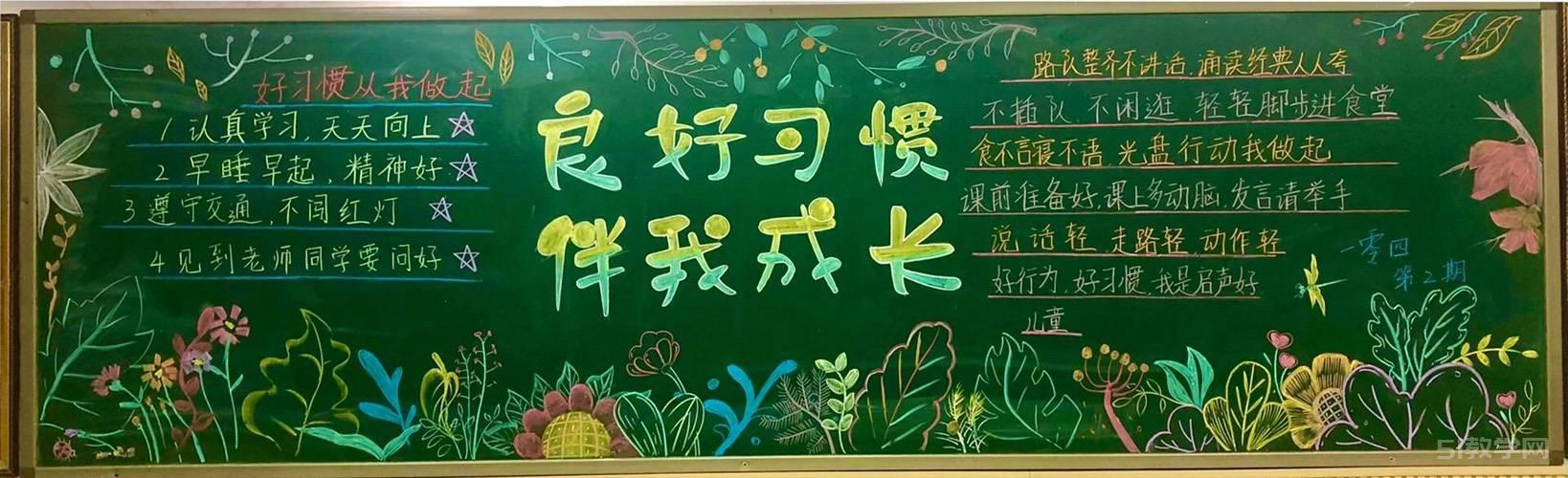 好習(xí)慣伴成長主題黑板報  第3張