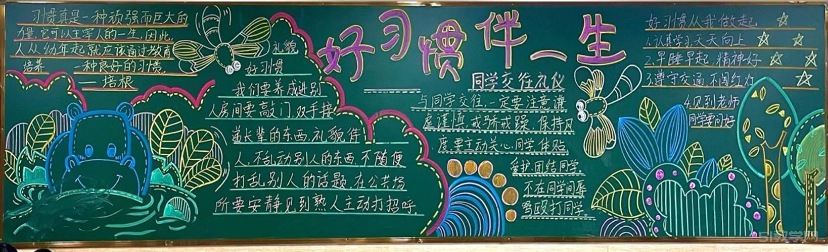 好習(xí)慣伴成長主題黑板報  第9張