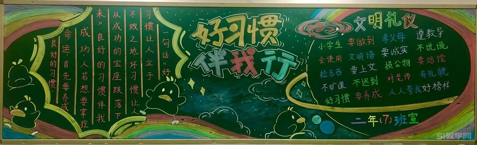 好習(xí)慣伴成長主題黑板報  第13張
