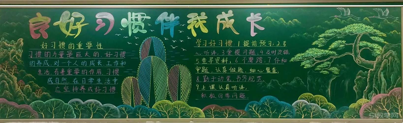 好習(xí)慣伴成長主題黑板報  第18張