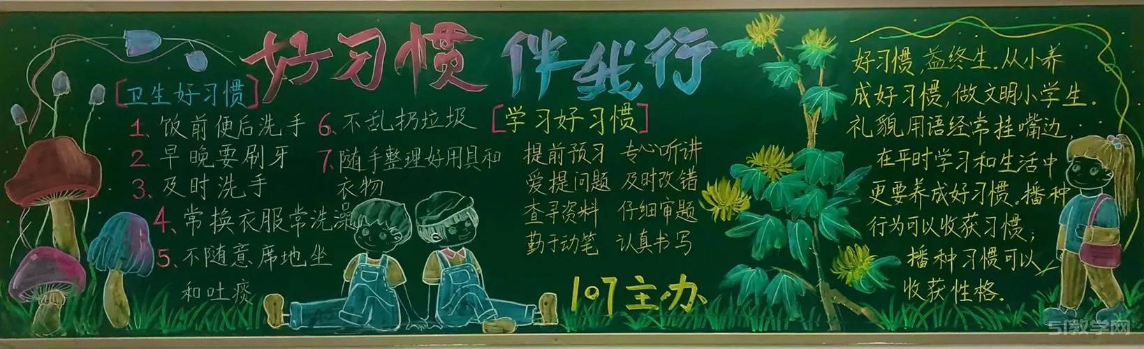 好習(xí)慣伴成長主題黑板報  第11張