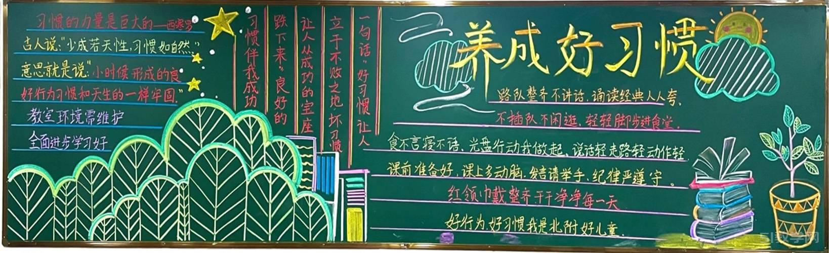 好習(xí)慣伴成長主題黑板報  第10張