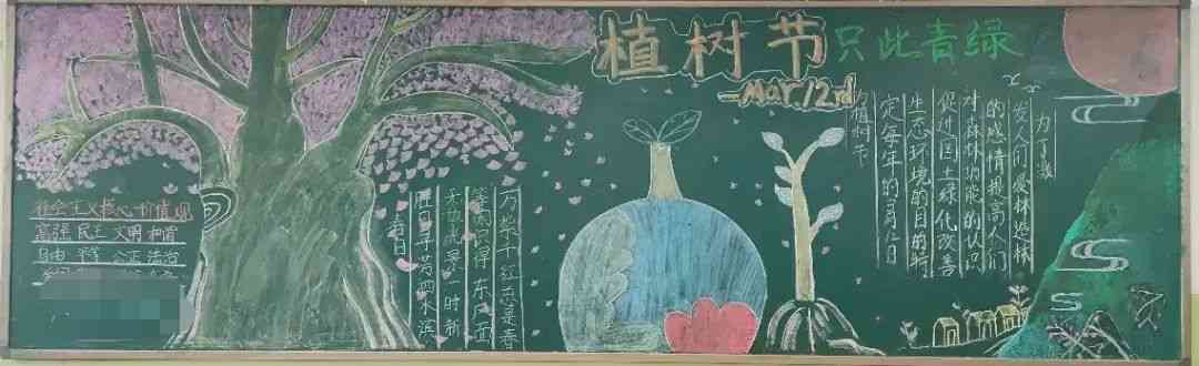 植樹節(jié)黑板報素材模板1 第15張 植樹節(jié)黑板報素材模板1 第15張