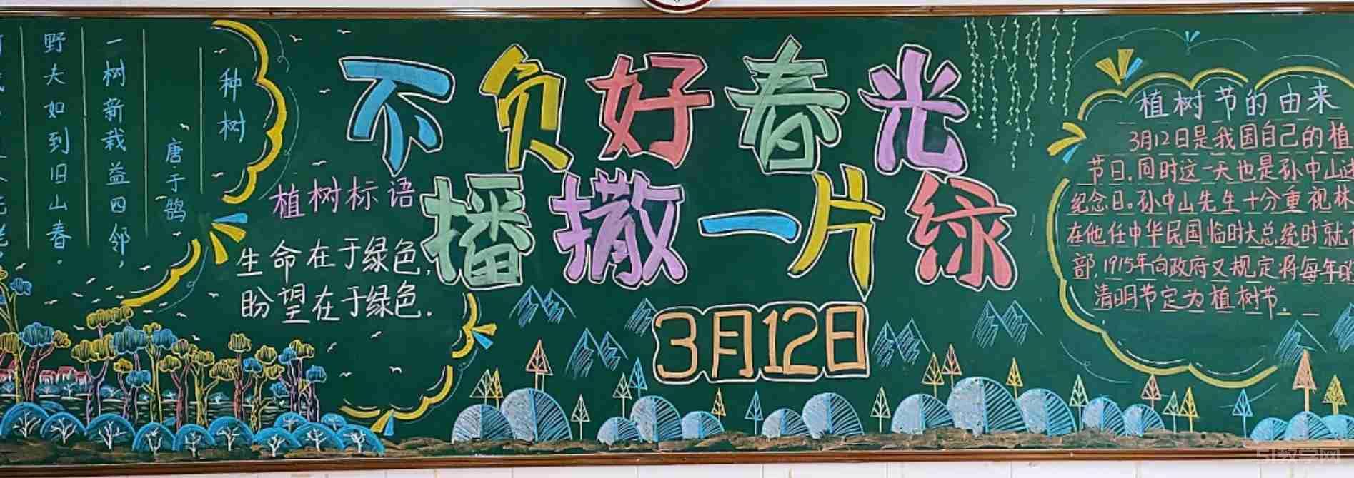 植樹節(jié)黑板報素材模板2 第2張 植樹節(jié)黑板報素材模板2 第2張