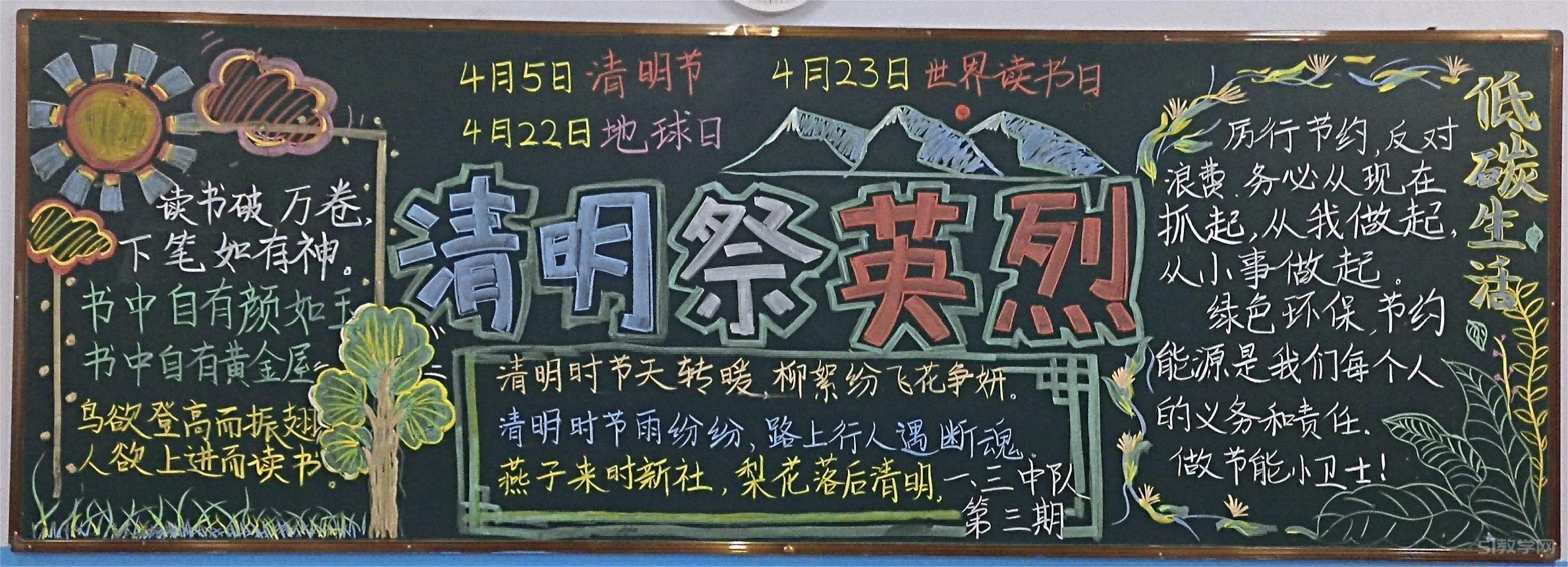 清明節(jié)黑板報(bào)大全3 高質(zhì)量  第7張