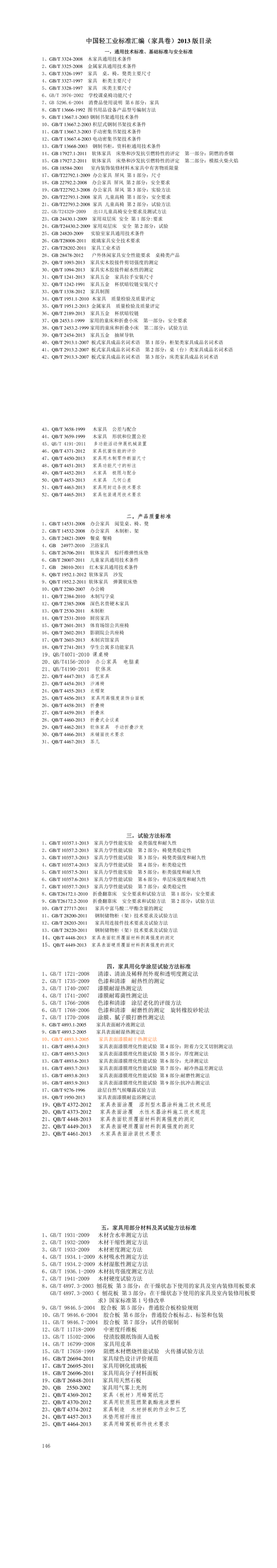 中國家具標準匯編.pdf中國輕工業(yè)標準匯編（家具卷）2013版目錄下載  第1張
