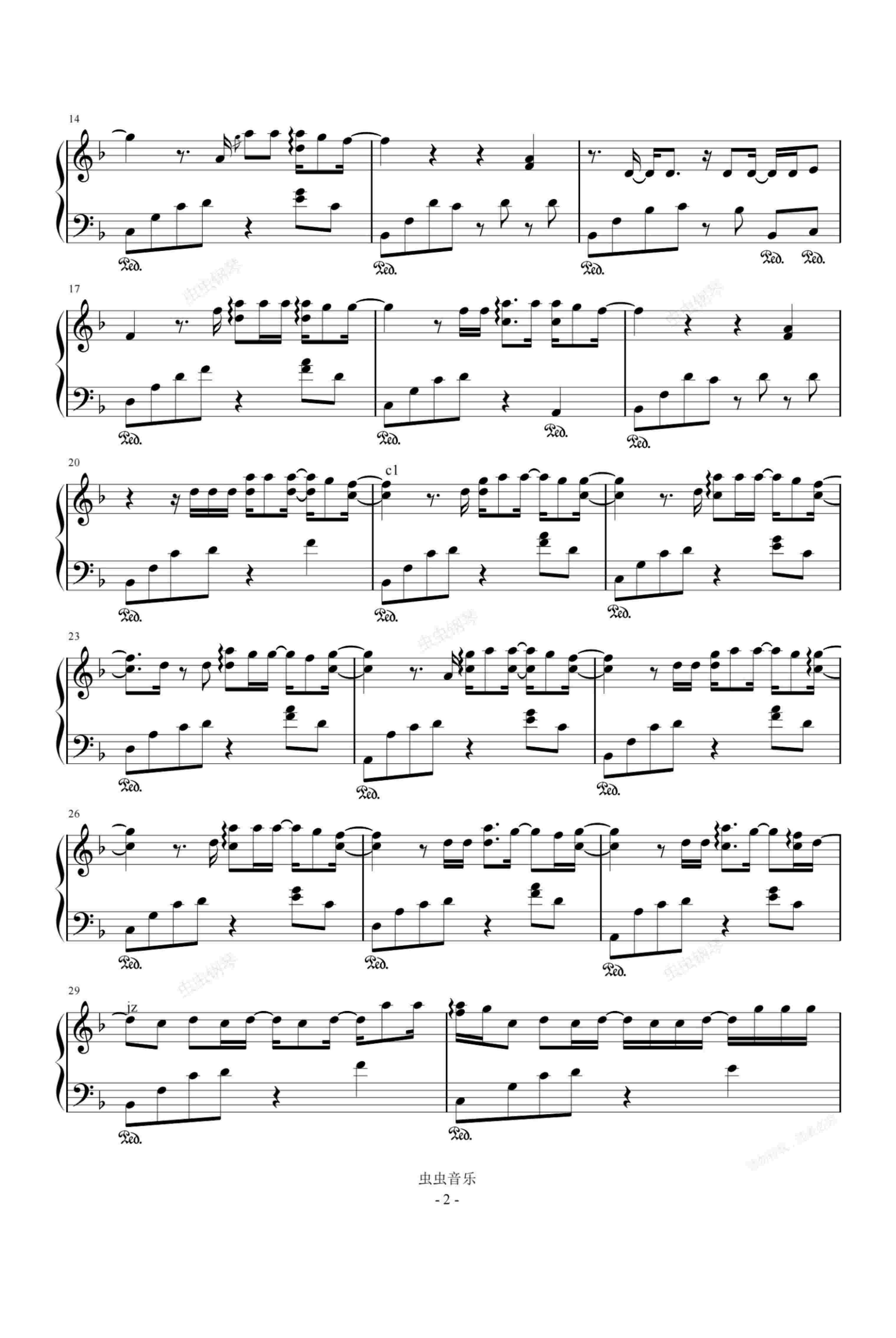 Dehors鋼琴譜高清下載(Single Version)(全新精編+完整版)-Jordann  第2張