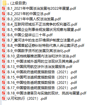 中國法治發(fā)展報告No.20電子書pdf合集下載網(wǎng)盤下載  第1張