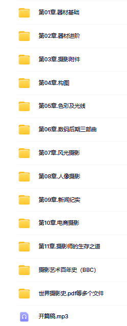 微專(zhuān)業(yè) 自由職業(yè)攝影師課程視頻 網(wǎng)盤(pán)下載  第1張