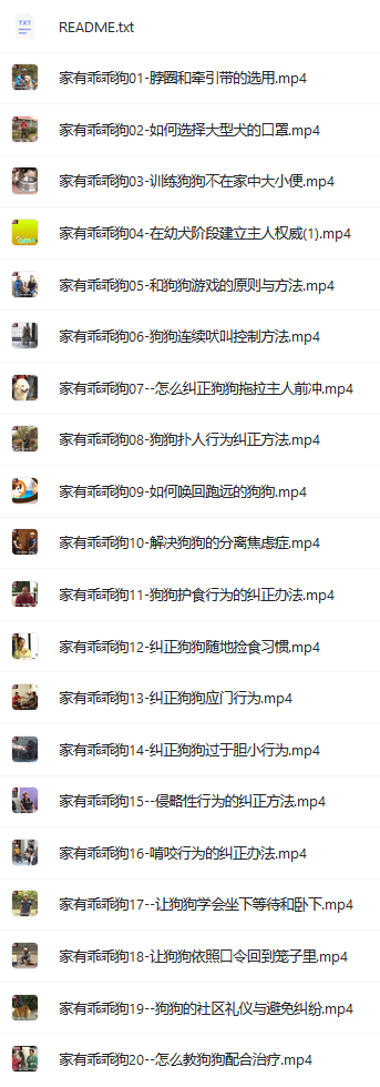 最新訓(xùn)犬資料視頻教程課程(全套)網(wǎng)盤下載 犬道文化家庭健康護(hù)理和美容教程下載 第5張 最新訓(xùn)犬資料視頻教程課程(全套)網(wǎng)盤下載 犬道文化家庭健康護(hù)理和美容教程下載 第5張