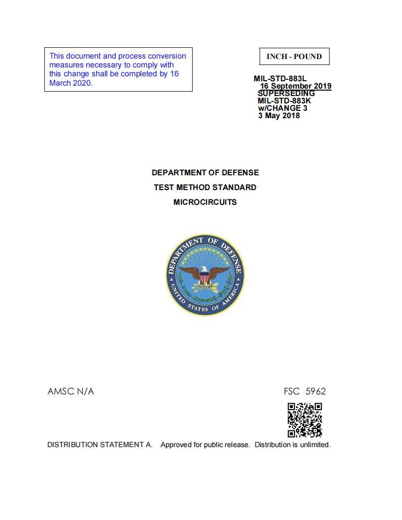 MIL-STD-883 L 2019可編輯PDF電子版下載 第1張 MIL-STD-883 L 2019可編輯PDF電子版下載 第1張