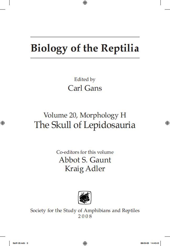 Volume 20, Morphology HThe Skull of Lepidosauria 770頁pdf電子版電子書百度網(wǎng)盤資源下載  第1張