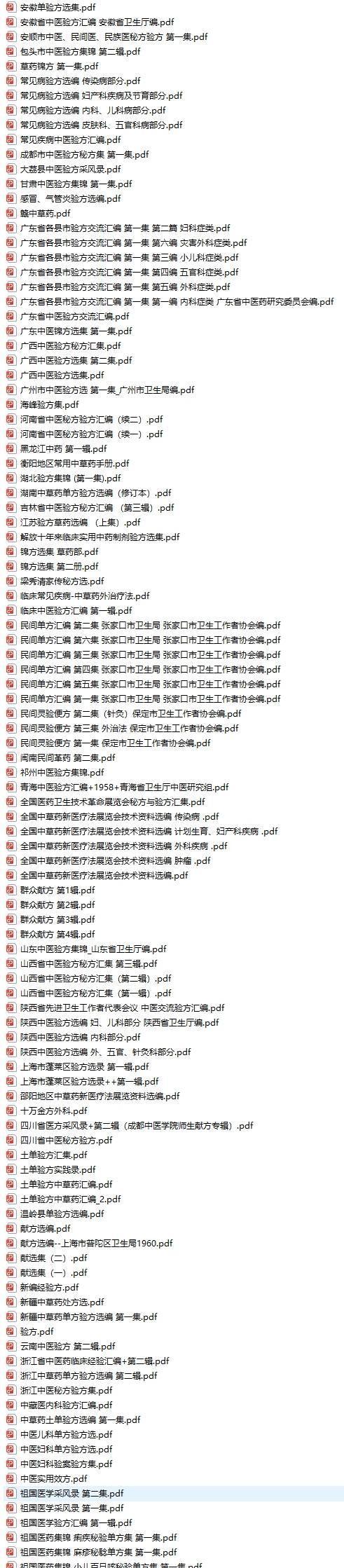 全民獻方民間土方老方合集(50-70年代)107冊 df下載 電子書電子版百度網盤高清網盤資源下載  第1張